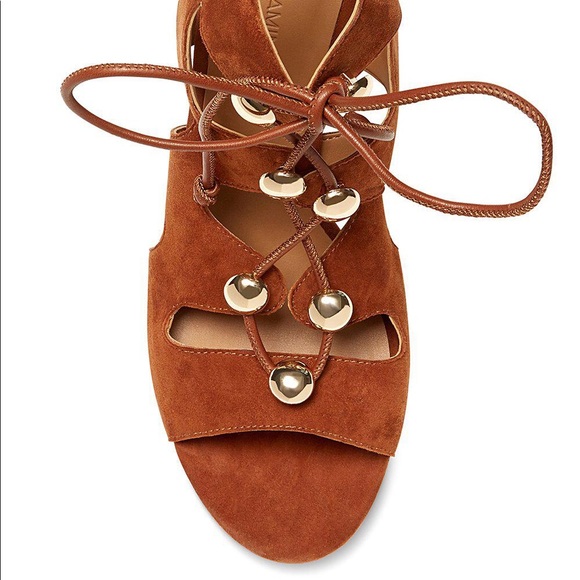 New Rebecca Minkoff Adiv Ghillie Cage Tan Sandal - Picture 7 of 8